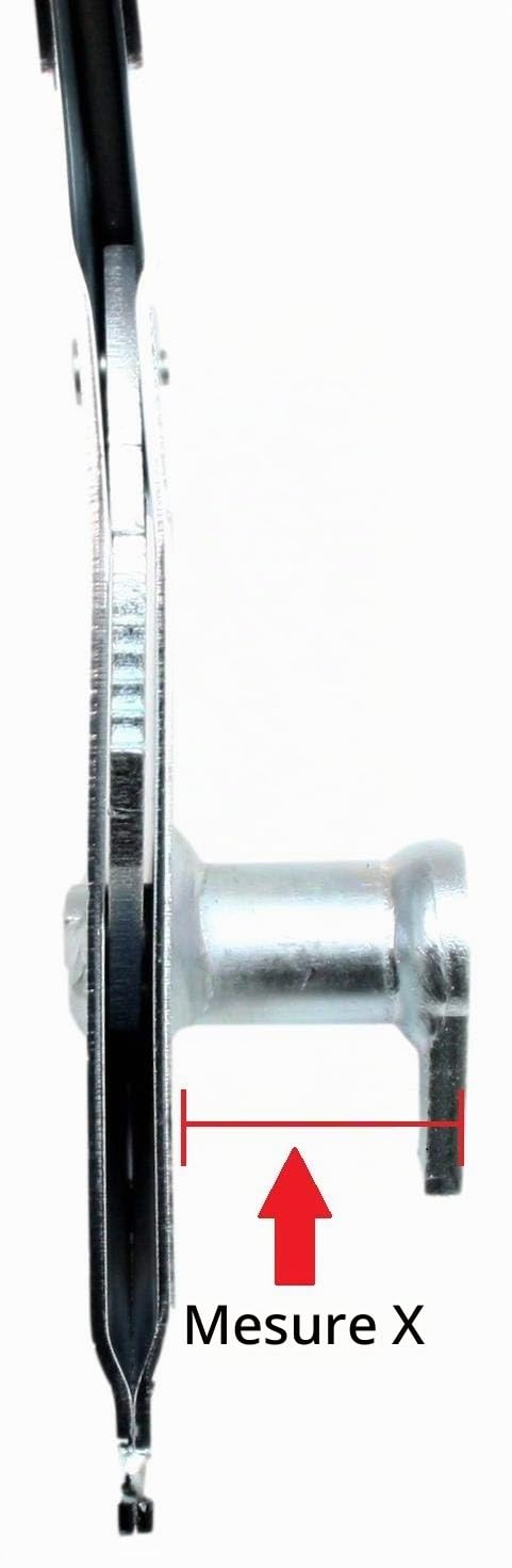 trailer parts4u Levier de frein à main pour Peitz-PAV-SR - Dimensions : 21-53 mm (39 mm)
