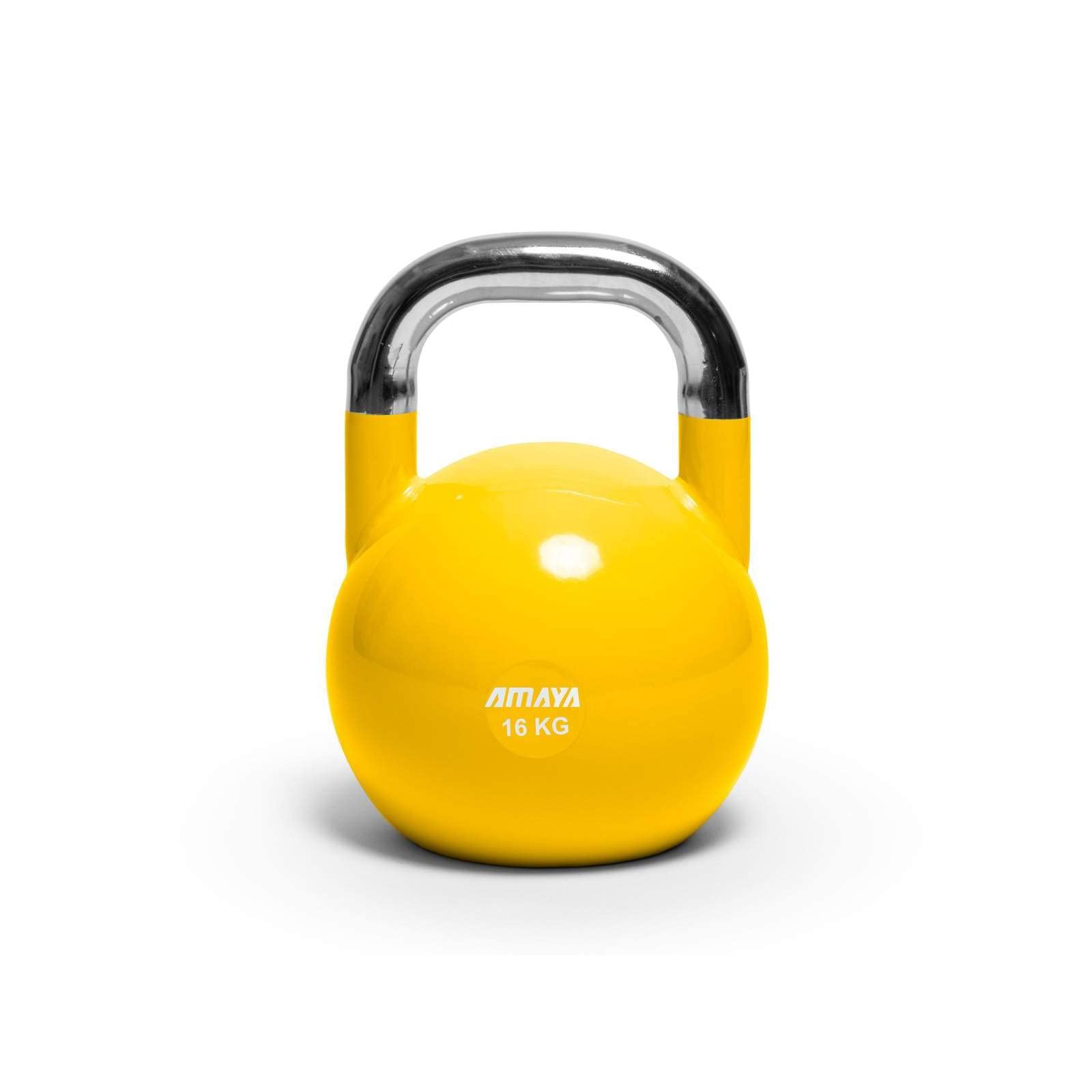 AMAYA SPORT Kettlebells de Competición - 16 kg, Pesas Rusas de Competición para Entrenamiento de Aumento de Fuerza y Equilibrio en Casa o en Gimnasio