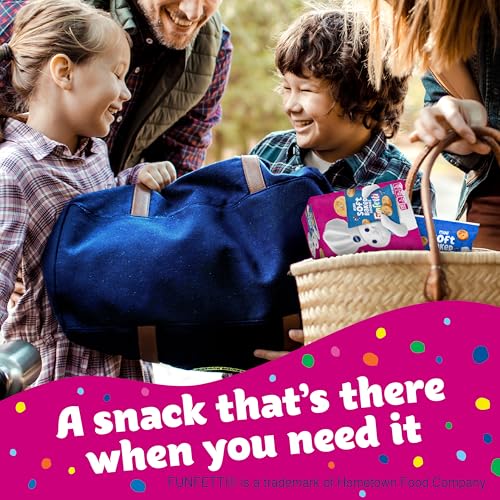Image of Pillsbury Mini Soft Baked Cookies, Funfetti, Snack Bags, 10 Ct, 10 oz (Pack of 4)