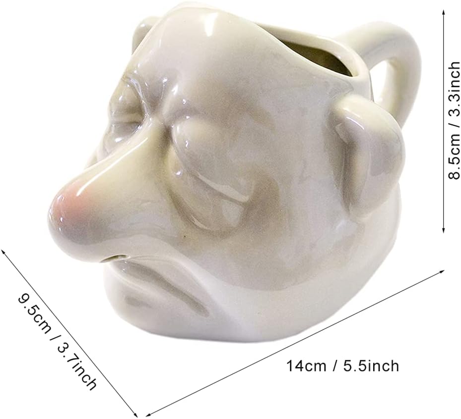 Ceramic Creative Dwarf Egg White Separator Ceramic Big Nose Egg Egg Yolk Fil