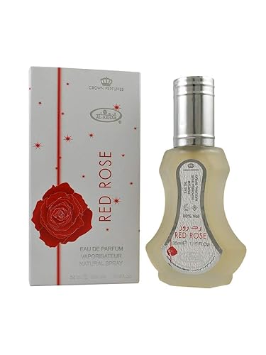 Al-Rehab - Espray natural Eau de Perfume Red Rose de 1.15 onzas líquidas, paquete de 2 unidades