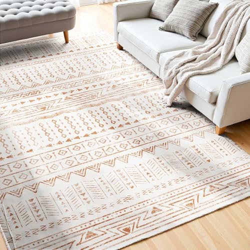 VEVOR Tapis Salon, 1,5 x 2,4 m, Grand Tapis Chambre Lavable Antidérapant, Poils Courts et Denses, Résistant aux Griffures Animaux, Doux Confortable, Style...