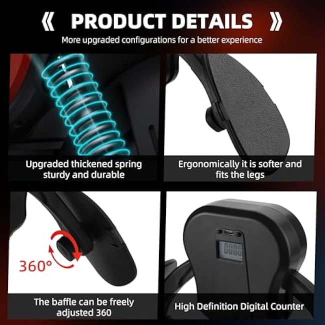 Thigh Trainer Hip Trainer Kegel Exerciser, 132lbs Leg and Inner Thigh Strength Excrcise Equipment, Hip Shaper Trainer Machine,Pelvic Floor Strengthening Device, Thigh Toner Workout