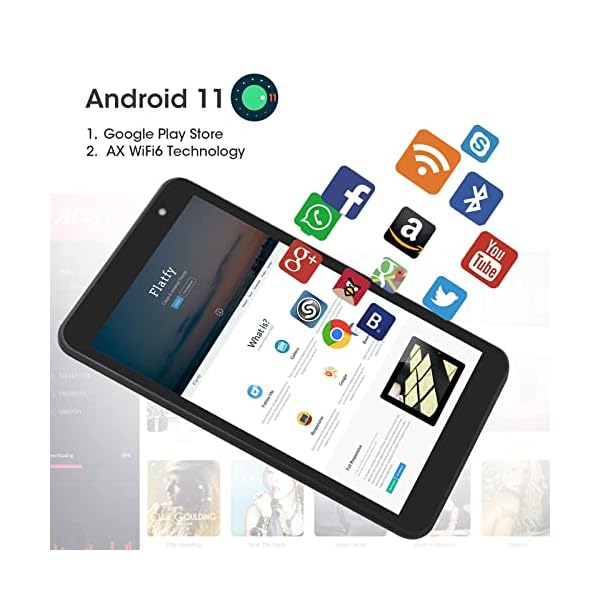 weelikeit Tablet 8 Zoll Android 11 Tablets mit AX WiFi6, Quad-Core Prozessor Tablet PC mit 2GB RAM 32GB ROM, 1280x800… – Bild 3