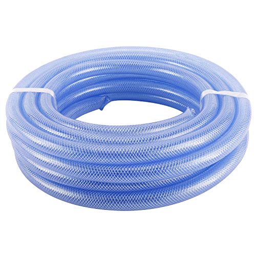 Homend 3/4\" ID X 25FT High Pressure Braided Clear Flexible Industrial PVC Tubing Heavy Duty UV Chemical Resistant Vinyl Hose Water - Thumbnail 7