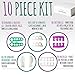 Gel Toe Stretcher & Separators - Best Value Pack of 10 Spacers for Instant Therapeutic Foot Pain Relief from Bunions, Hammer Toes and More - Silicone Pal - Pedicure Tools