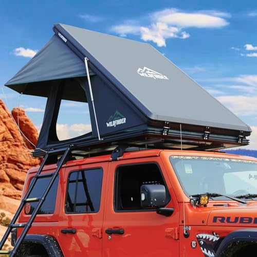 WildFinder Rooftop Tent Hard Shell Roof Top Tent Hardshell Suitable for Jeep SUV Truck Van,Camping Car Roof for 2-3 Person