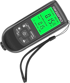 Housoutil Coating Thickness Gauge Wet Film Thickness Gauge Metal Gauge Thickness Tool Metal Thickness Gauge Digital Paint Thickness Meter Gloss Meter Electronic Digital Display Car