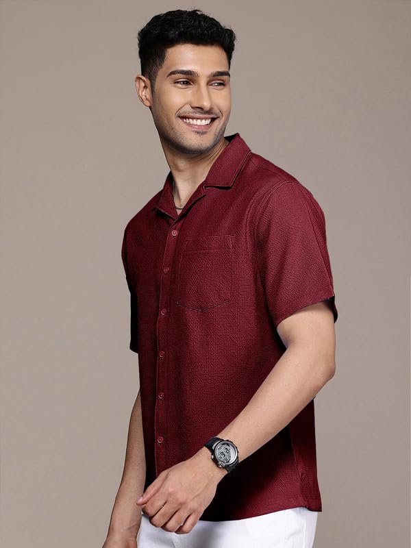 Image of Tee Projekt Fashion Textured Shirts for Men||Regular Fit Casual Shirt for Men||Fancy Shirt