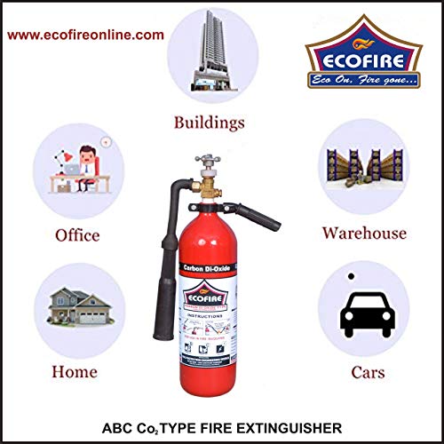 Image of Eco Fire CO2 Type Fire Extinguisher (2kg, Red and Black)