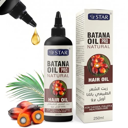 SZ STAR Batana Hair Oil 250ml - Leave In Treatment for Hair Growth & Repair - Strengthens Roots Reduces Breakage Restores Shine & Moisture - Lightweight Formula for Men & Women