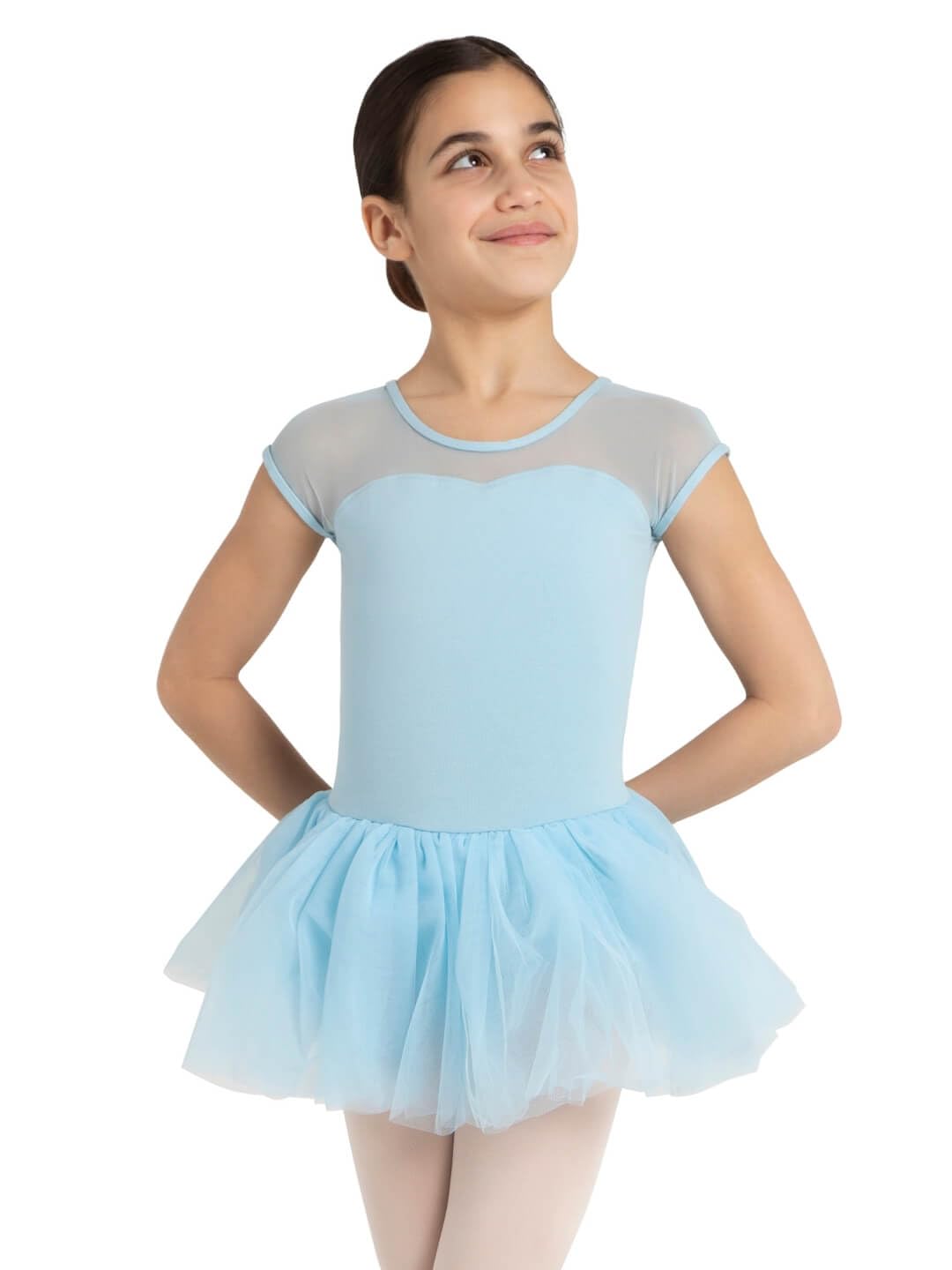 Capezio Children's Keyhole Tutu Dress - Light Blue, Large