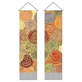 Taille adaptée : une bande verticale d'une largeur de 33 cm × une longueur de × 116 cm est un ajustement parfait pour la porte, et peut également être utilisée comme décoration verticale sur le mur pour combler le vide. À accrocher au mur de fond de la table de chevet de la chambre, sur le côté de la télévision du salon ou au mur du bureau