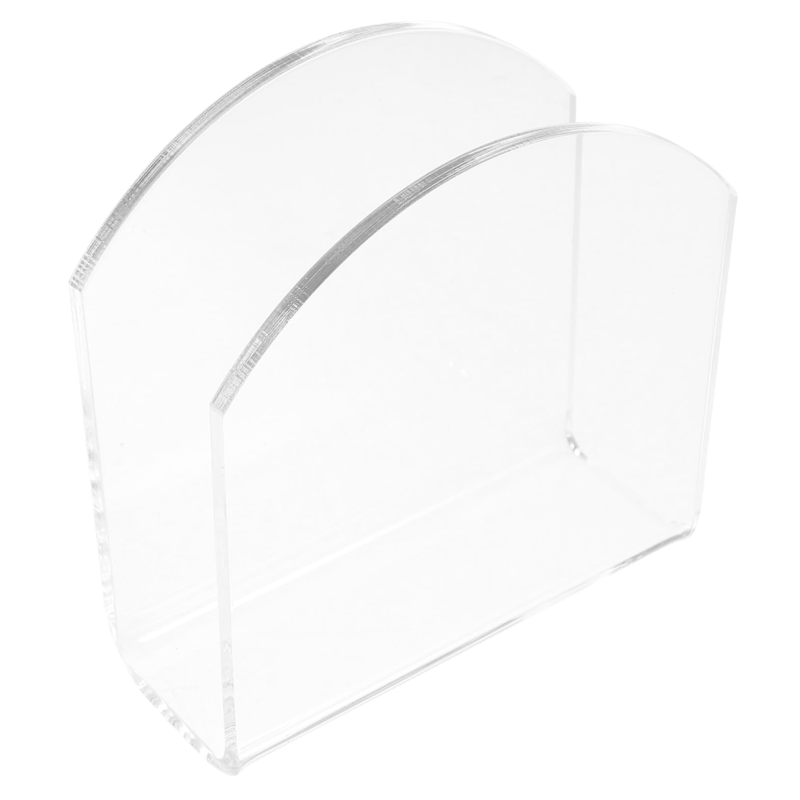 PartyKindom 3pcs Portatovaglioli Da Ristorante Western in Acrilico Trasparente Automatico Supporto Organizzatore Di Argenteria Mano Distributore Hardware Portapenne Da Scrivania Transparent
