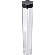 BCW Large Playmat Tube | One Tube - Single Hexagon Playmat Holder for 24" x 14" Mats | Plastic MTG Mat Tube | Protective Storage Case for TCG, MTG, and Card Games