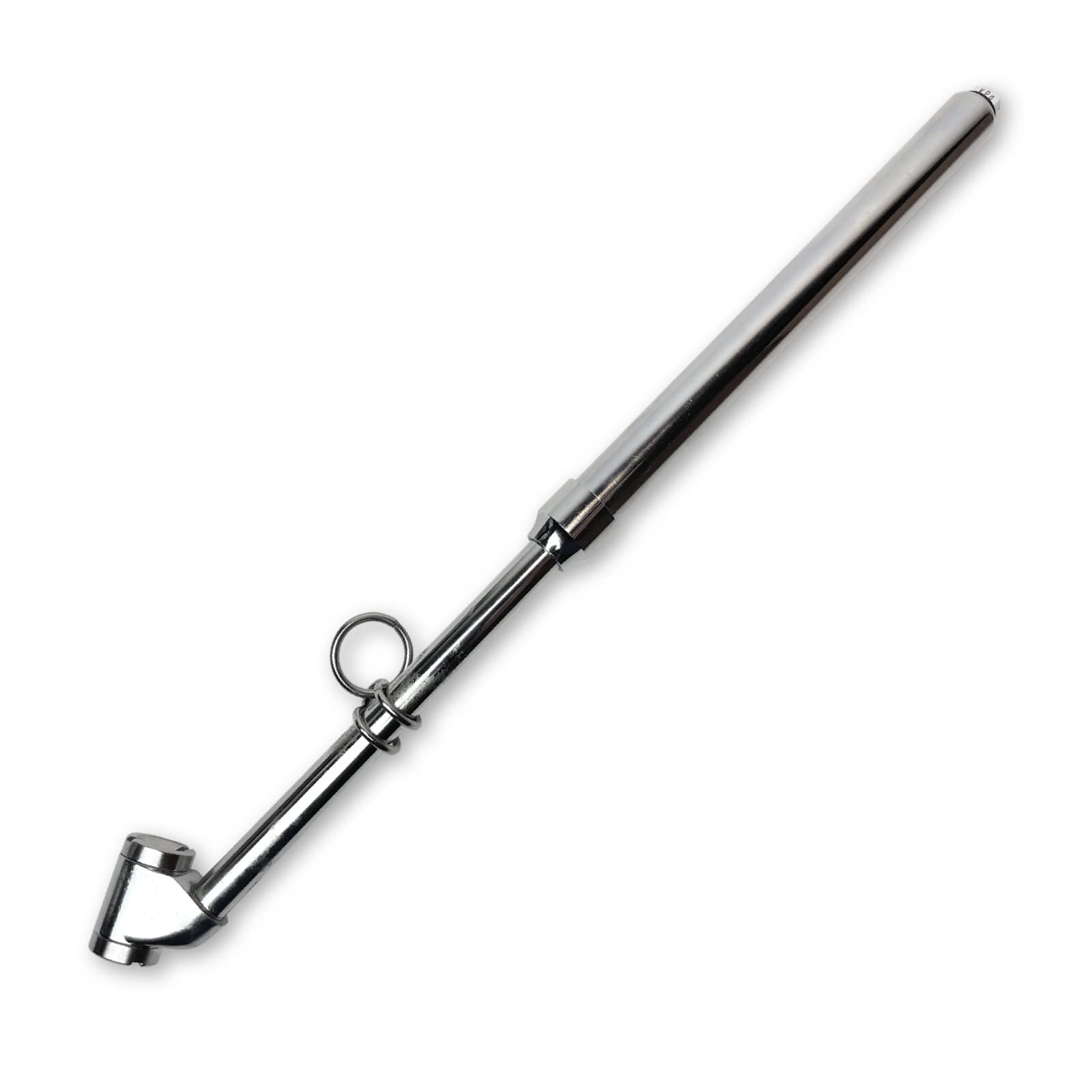 Haltec GA-135-SCB Chrome Dual Head Truck and RV Air Pressure Gauge - 10-170 PSI, 100-1200 kPa