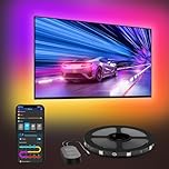 Govee LED TV Backlight, 2.4M RGBIC Backlight for 40-50 inch TV, Smart LED Strip with Bluetooth Wi-Fi and App Control, Works with Alexa and Google Assistant, Music Sync, 76 Profiles