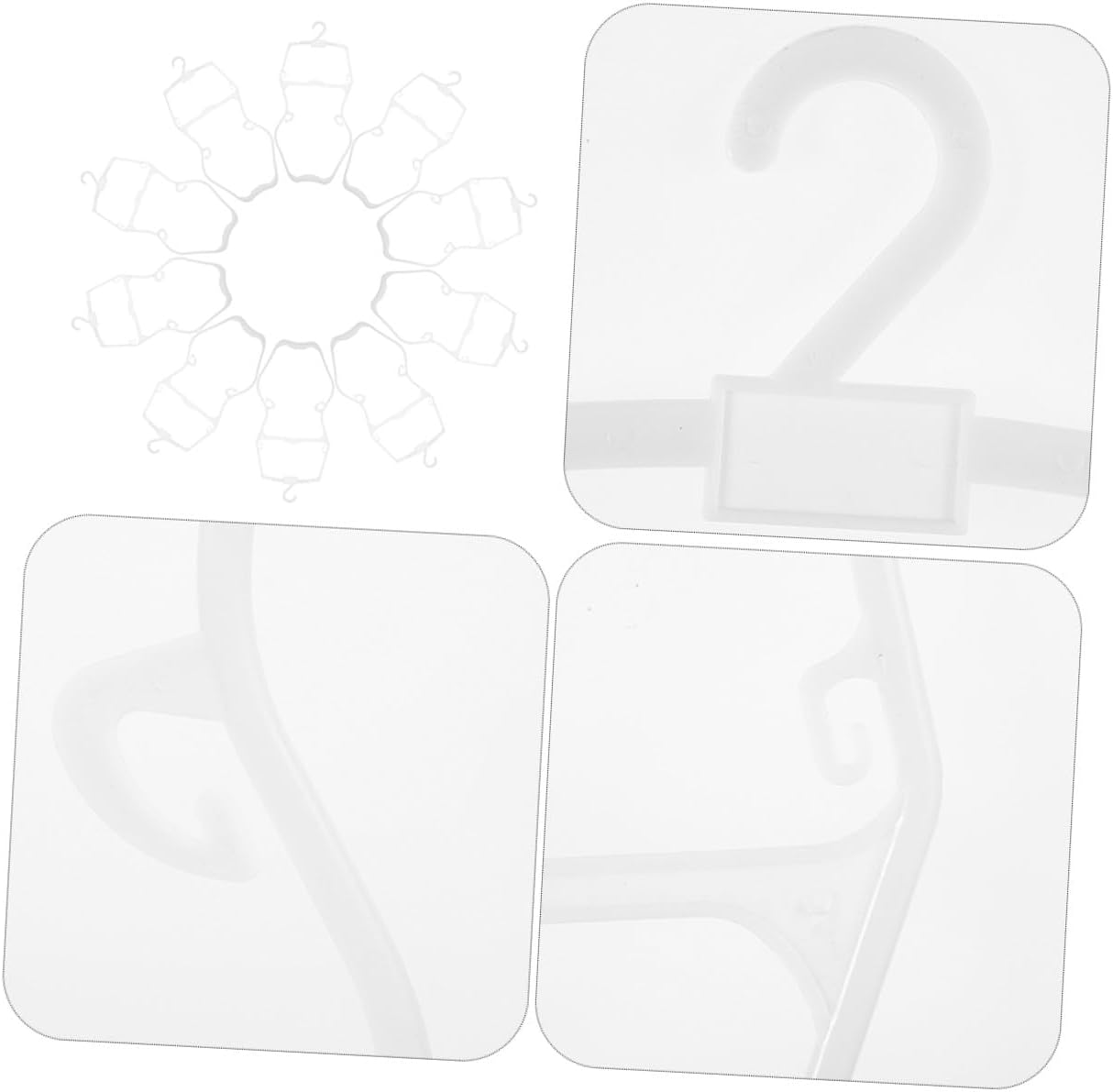 ’s Swimwear Hangers 10pcs White Plastic Clothes Display Hangers for Closet Bathing Suit Organizer Swimwear Drying Rack