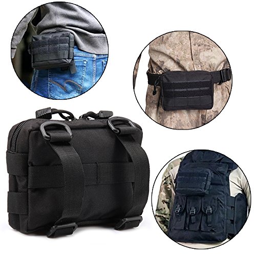 Novemkada Molle Pouches - 2 Pack Tactical Compact Water-Resistant Utility Gadget Gear Edc Pouch(Pack Of 2 Green) #TOP4