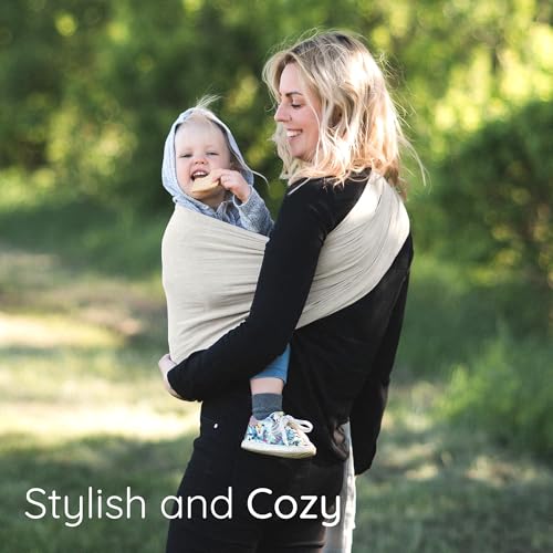 ring sling baby carrier - usa lab tested 100 natural cotton muslin breathable amp ergonomic ring sling beige