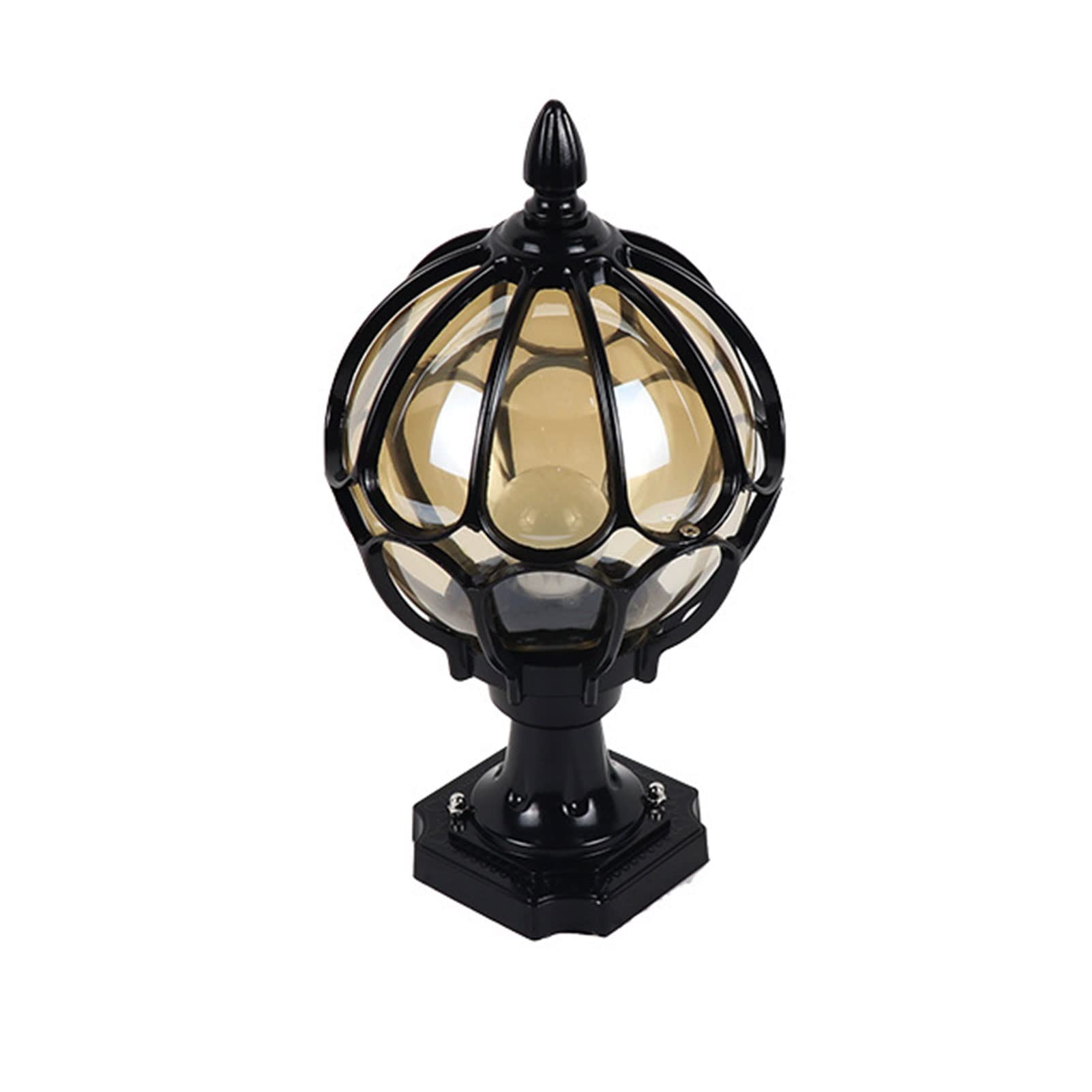 Lámpara de poste para exteriores tradicional ideal para mesa de jardín