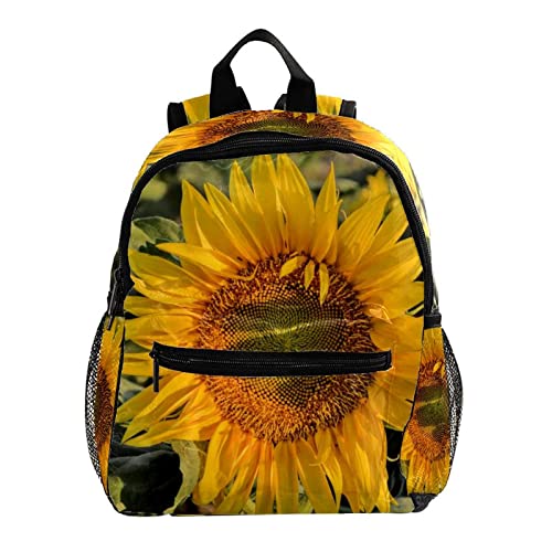 Sac à dos pour enfants avec motif tournesol multicolore de 30,5 cm pour fille et garçon