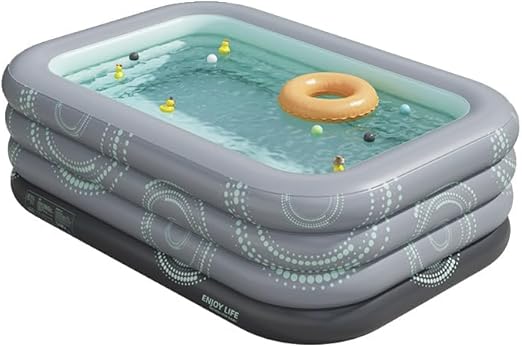Extra-Large Inflatable Pool for Kids and Adults-152" X 72" X 23" Full-Sized Inflatable Swimming Pool Leakproof Blow Up Pool Above Ground for Backyard, Outdoor, Garden, Summer Water Party