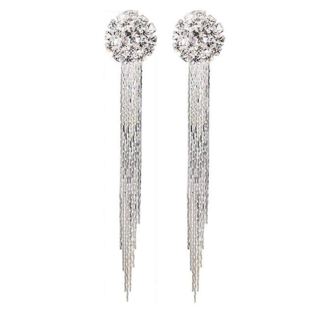 See full amazon price history chart for RVM Jewels White Crystal Drop Earrings Long Tassel Stud Earrings For Women & Girls, White RVM Jewels White Crystal Drop Earrings Long Tassel Stud Earrings For Women & Girls, White (B08723KCQ9) Amazon Price History, Amazon Price Tracker