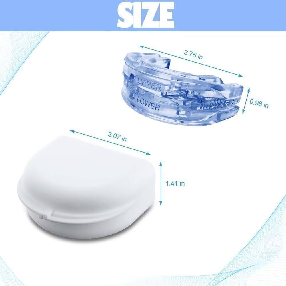 Sleepzee Anti-Schnarch-Mundstück Adjustable Schnarchschiene für Männer und Frauen (Blau)