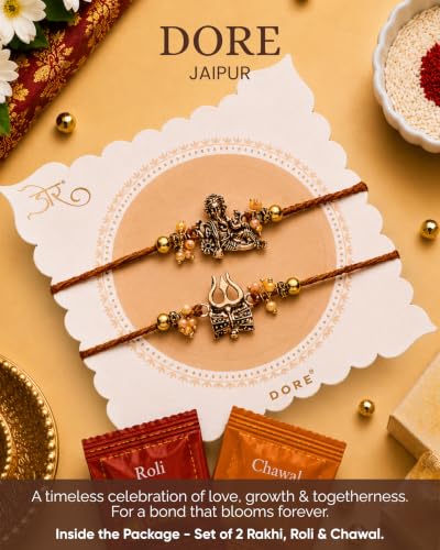 Image of House of Treats Rakhi With Sweets Kaju Katli 200g Rakhi Gift for Brother Set of 2 Rakhi With Sweet Box for Gift Raksha Bandhan Sweets Gift Pack
