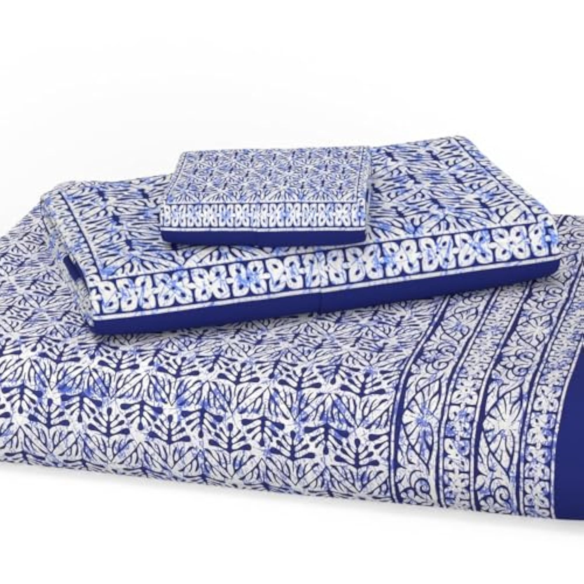 Cotton Double Bedsheet with Pillow Covers, Queen Size