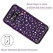 Casetego Compatible with Galaxy S8 Case,Glitter Sparkle Bling Three Layer Heavy Duty Hybrid Sturdy Shockproof Protective Cover Case for Samsung Galaxy S8,Shiny Purple