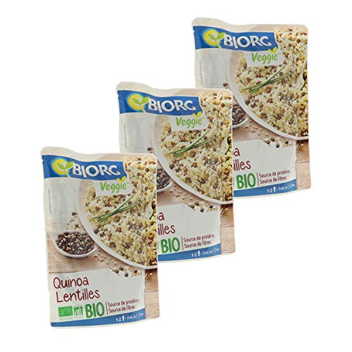  Bjorg Quinoa Lentilles Bio - 250 g - Lot de 3 ...