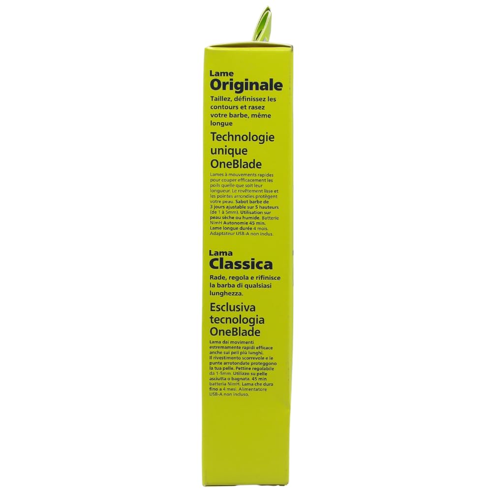 RASOIO PER LA BARBA, Rade, Regola e Rifinisce la Barba di Qualsiasi Lunghezza QP2724/20.