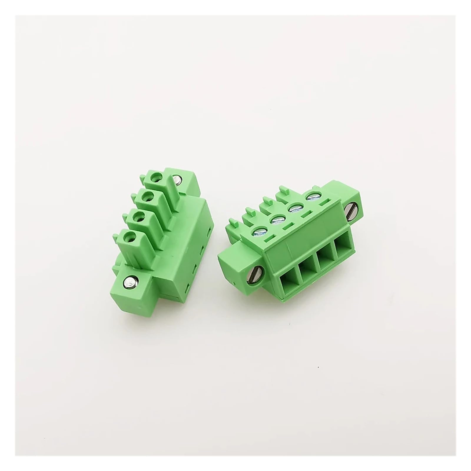 1 Set 3,81 mm 2/3/4/5/6/8/9/10/12 Pin Steckbare Schraubklemme Wandanschluss durch Löten Endstück Grün frei