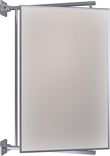 Miniatura 9 de BRIXWELL PNV14MBL - Espejo rectangular con doble bisagra, 14 pulgadas de ancho x 22 pulgadas de alto, color negro mate