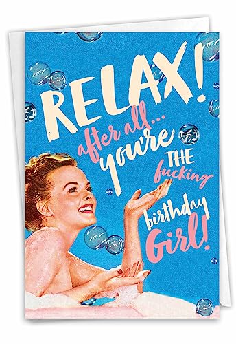 Carte d'anniversaire amusante pour femme carte de vœux hilarante impertinente