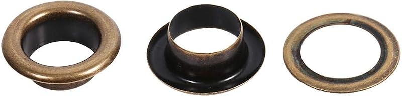 Hililand 10 mm-es Fém Fűzőkarika Készlet - 100 db Bronz, Fekete és Arany Színben - DIY Ruha Dekoráció, Bőrművesség és Scrapbooking Kiegészít