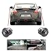 E-KYLIN Vehicle Car Auto Side View Camera, 360 Degree Angle Adjustable Side Mirror Flush Mount Camera, Mirror Image w/o Grid Lines, 22.5mm Hole Saw - Pack of 2