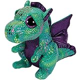 Über 40 verschiedene Designs Carletto Ty Cinder Dragon TY 37052 Drache mit Glitzeraugen, Mehrfarbig