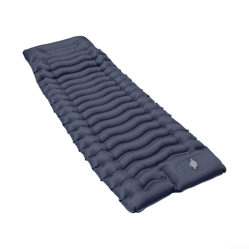 Tapis de camping ultra léger avec oreiller et pompe à pied intégrée