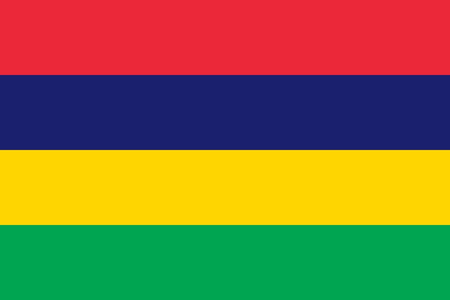 Drapeau XL Maurice 120x180cm résistant au vent pour pavillon extérieur