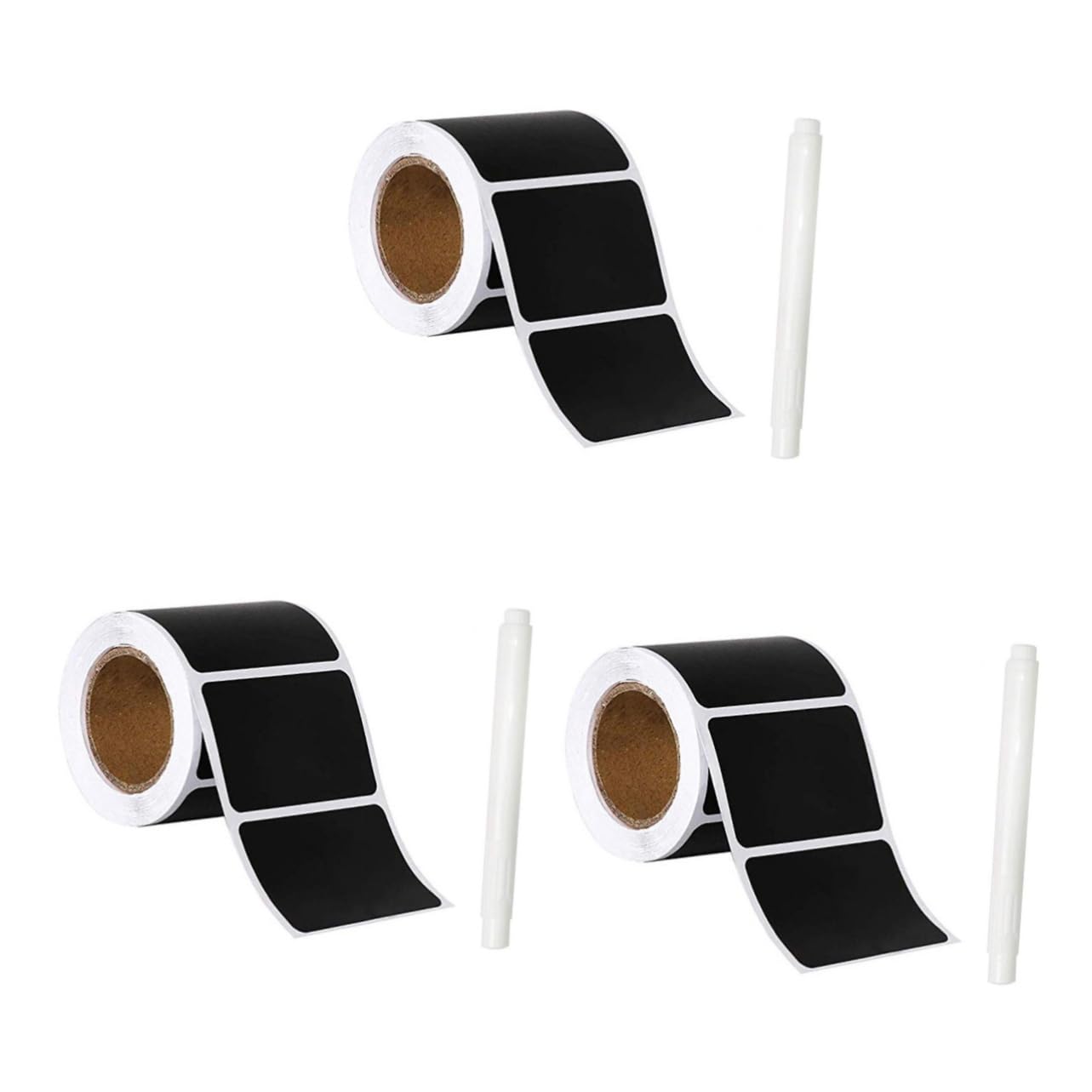 TEHAUX 3 Set Di Etichette Adesive in Gesso Etichette Da Cucina Adesivi Riutilizzabili Facili Da Staccare Adesivi Per Lavagna Per Contenitori Di Stoccaggio 120 Fogli * 3