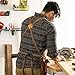 Texas Canvas Wares Waxed Canvas Heavy Duty Work Apron With Pockets - Deluxe Edition with Quick Release Buckle Adjustable up to XXL for Men and Women (Brown Deluxe Edition)