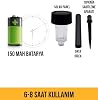 MR 10'lu Güneş Enerjili Led Bahçe Aydınlatması Solar Aydınlatma Ip44 Su Geçirmez Işık Seti [Enerji Sınıfı A++]