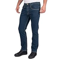 Lee Cooper LCPNT219 Jeans da lavoro da uomo in denim elasticizzato 5 tasche con lavaggio