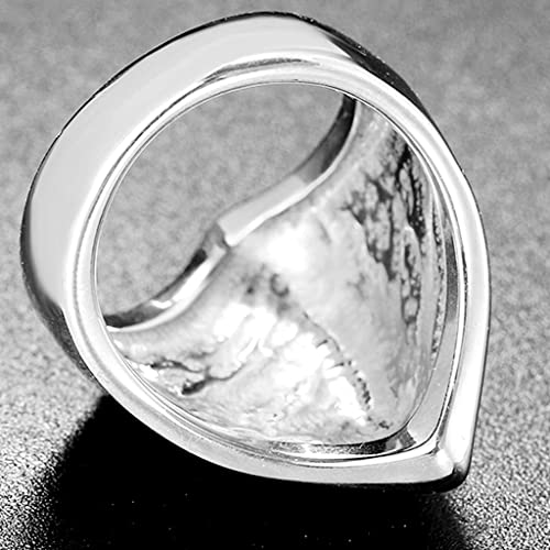 Jude Jewelers Stainless Steel Irregular Shape Mountain Hill Pyramid Shape Biker Statement Cocktail Party Ring3