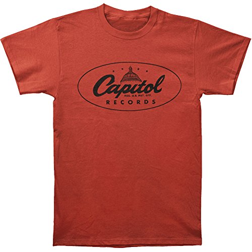 Capitol records - T-Shirt - Homme - Rouge - Small