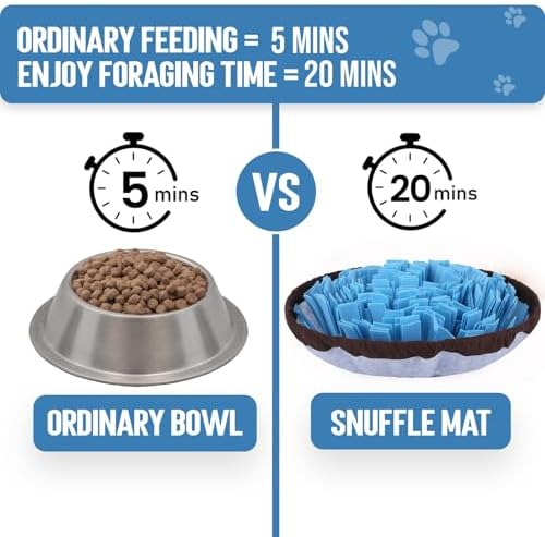 PET ARENA Adjustable Snuffle mat for Dogs, Dog Puzzle Toys, Enrichment Pet Foraging mat for Smell Training and Slow Eating, Stress Relief Interactive Dog Toy for Feeding, Dog Mental Stimulation Toys — view 6