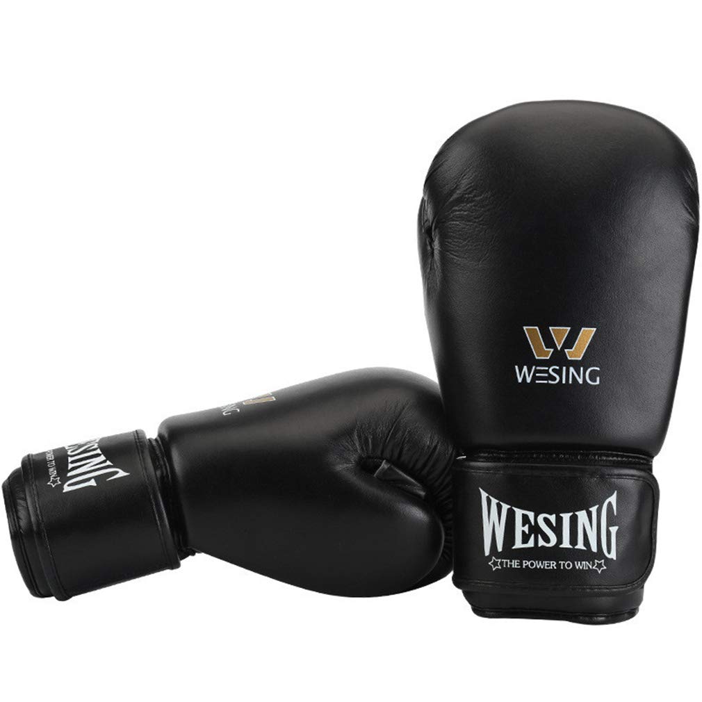 Guantoni Da Boxe Sacco Da Boxe Mitts (8 Oz 10 Oz 12 Oz 14 Oz 16 Oz) Di Combattimento Sparring Punzone Bag Mitt, Può Essere Utilizzato Come Sparring Guanto O in Borsa Guanti E MMA Training,Nero,10oz